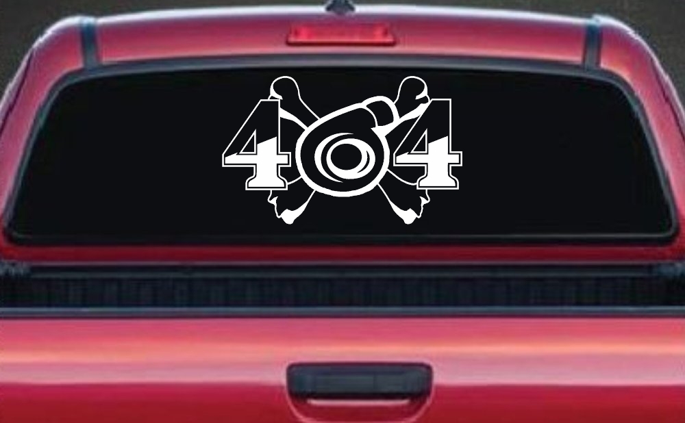 Turbo Blower 4X4 Crossbones Off Road Car or Truck Window Decal Sticker