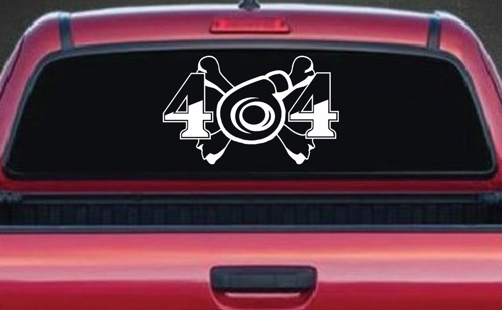 Turbo Blower 4X4 Crossbones Off Road Car or Truck Window Vinyl Decal Sticker (White)