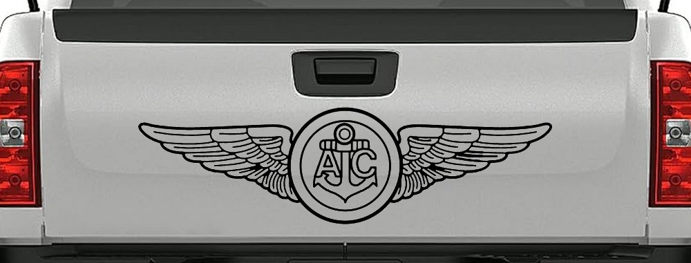 USN Navy Aircrew Wings Military Car or Truck Window Decal Sticker