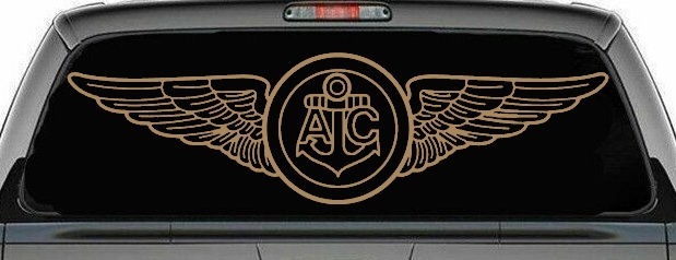 USN Navy Aircrew Wings Military Car or Truck Window Decal Sticker