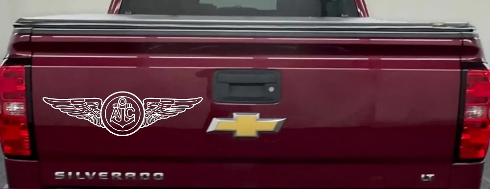 USN Navy Aircrew Wings Military Car or Truck Window Decal Sticker