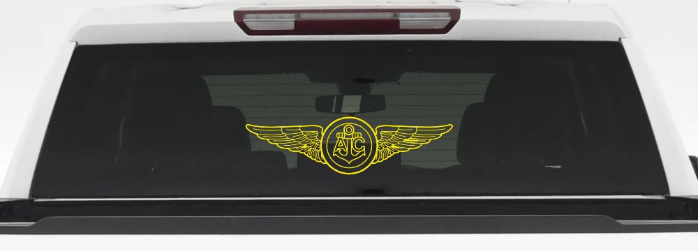 USN Navy Aircrew Wings Military Car or Truck Window Decal Sticker