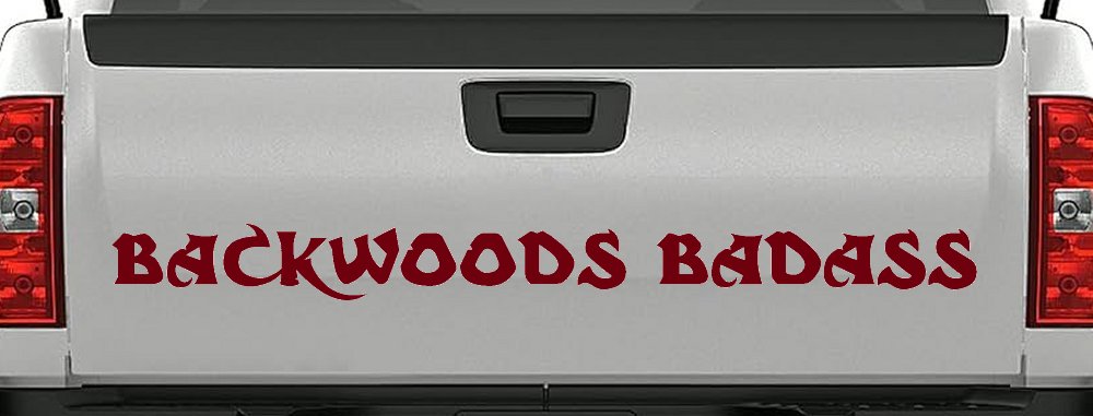 Backwoods Badass Country Car or Truck Window Decal Sticker