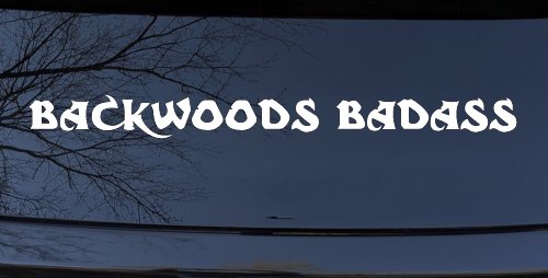Backwoods Badass Country Car or Truck Window Decal Sticker