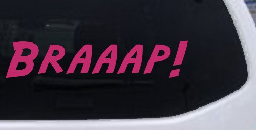 Braaap Car or Truck Window Decal Sticker