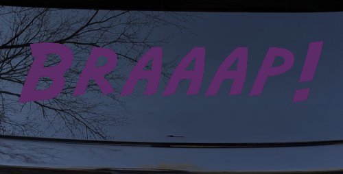 Braaap Car or Truck Window Decal Sticker