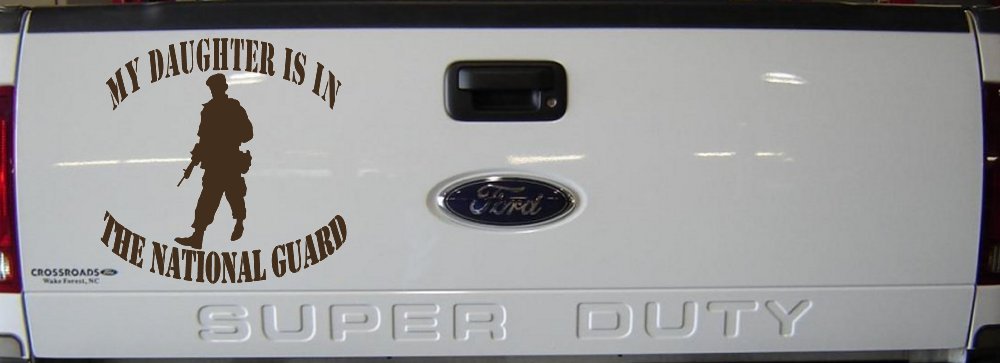Daughter is in National Guard Military Car or Truck Window Decal Sticker