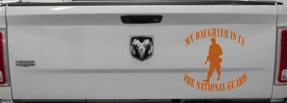 Daughter is in National Guard Military Car or Truck Window Decal Sticker