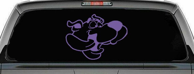Scooby Doo Tongue Wagging Cartoons Car or Truck Window Decal Sticker
