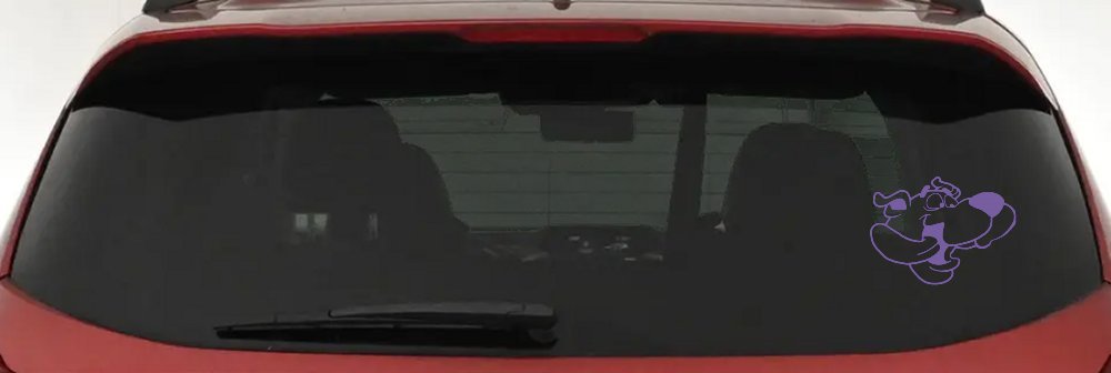 Scooby Doo Tongue Wagging Cartoons Car or Truck Window Decal Sticker