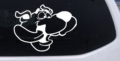 Scooby Doo Tongue Wagging Cartoons Car or Truck Window Decal Sticker (White)