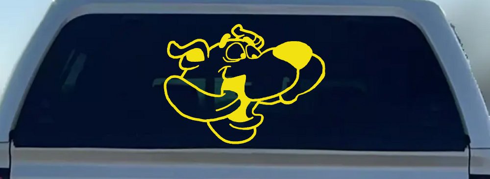 Scooby Doo Tongue Wagging Cartoons Car or Truck Window Decal Sticker