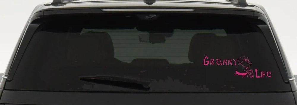 Granny Life Funny Car or Truck Window Decal Sticker