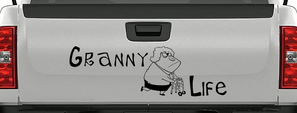 Granny Life Funny Car or Truck Window Decal Sticker