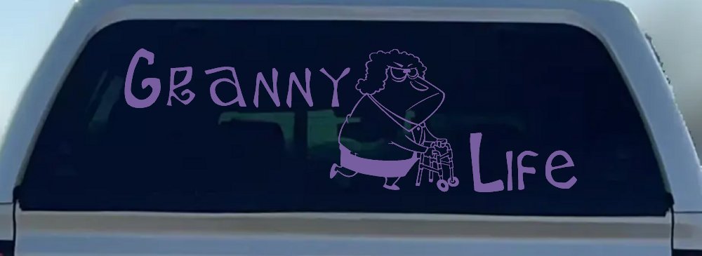 Granny Life Funny Car or Truck Window Decal Sticker