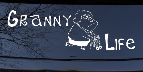 Granny Life Funny Car or Truck Window Decal Sticker