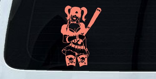 Harley Skull Stockings Car or Truck Window Decal Sticker