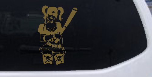 Harley Skull Stockings Car or Truck Window Decal Sticker