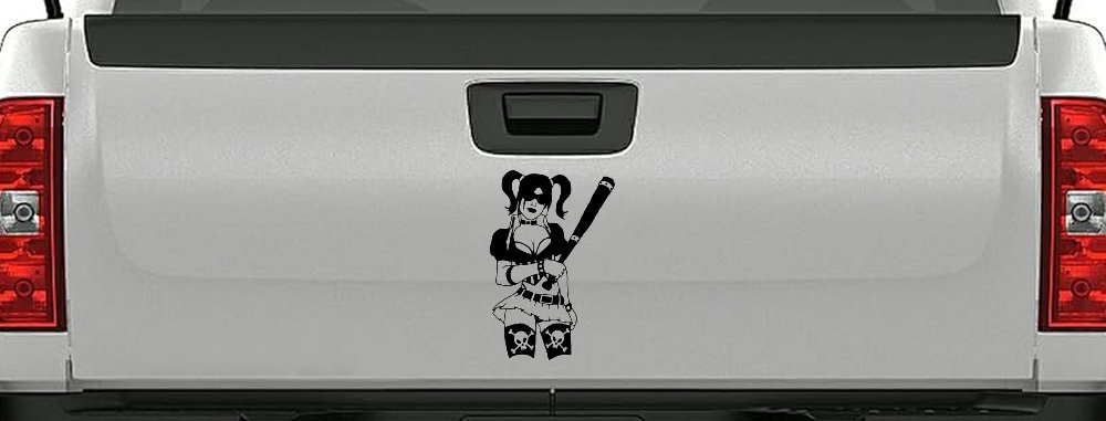 Harley Skull Stockings Car or Truck Window Decal Sticker