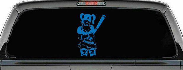 Harley Skull Stockings Car or Truck Window Decal Sticker