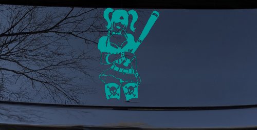Harley Skull Stockings Car or Truck Window Decal Sticker