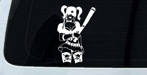 Harley Skull Stockings Car or Truck Window Decal Sticker