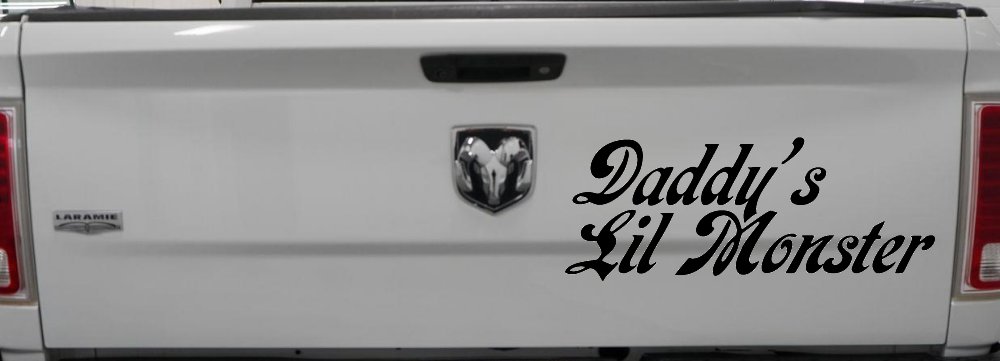Daddys Lil Monster Sci Fi Car or Truck Window Decal Sticker