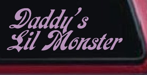 Daddys Lil Monster Sci Fi Car or Truck Window Decal Sticker