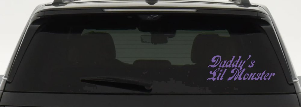 Daddys Lil Monster Sci Fi Car or Truck Window Decal Sticker