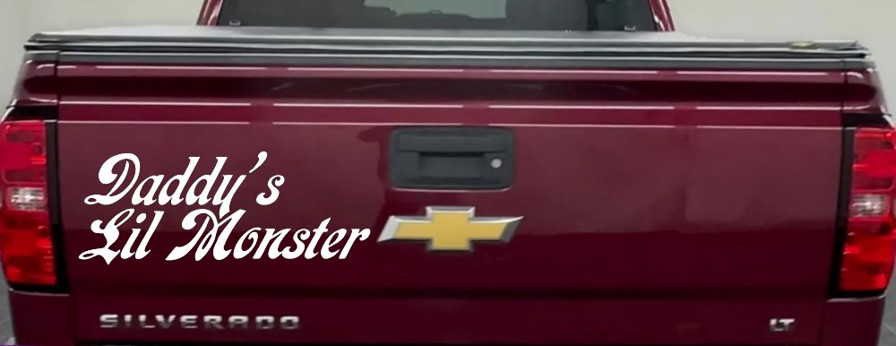 Daddys Lil Monster Sci Fi Car or Truck Window Decal Sticker