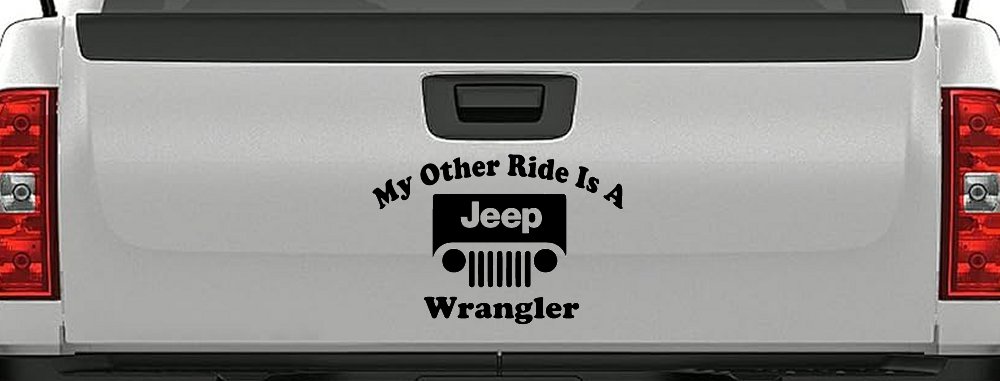 My Other Ride is a Jeep Wrangler Off Road Car or Truck Window Decal Sticker