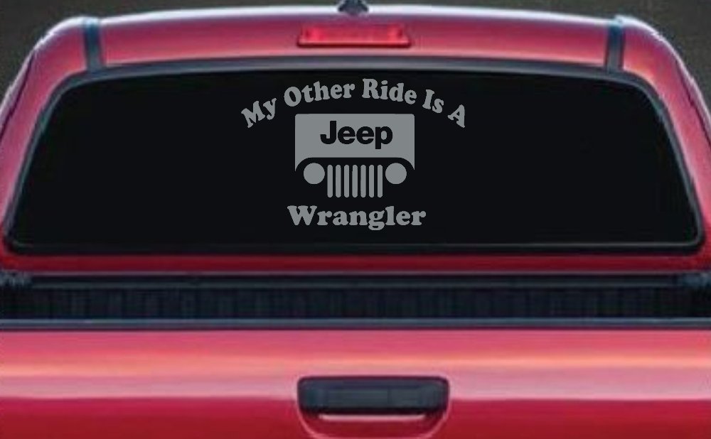 My Other Ride is a Jeep Wrangler Off Road Car or Truck Window Decal Sticker