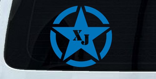 Military Jeep XJ Segmented Star Off Road Car or Truck Window Decal Sticker