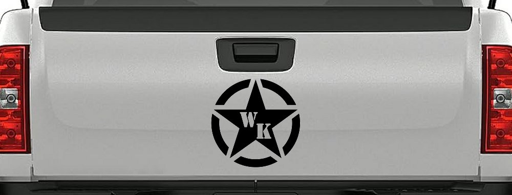 Military Jeep WK Segmented Star Off Road Car or Truck Window Decal Sticker