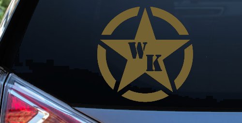 Military Jeep WK Segmented Star Off Road Car or Truck Window Decal Sticker