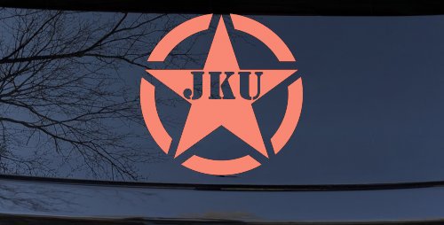 Military Jeep JKU Segmented Army Star Off Road Car or Truck Window Decal Sticker