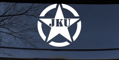 Military Jeep JKU Segmented Army Star Off Road Car or Truck Window Decal Sticker