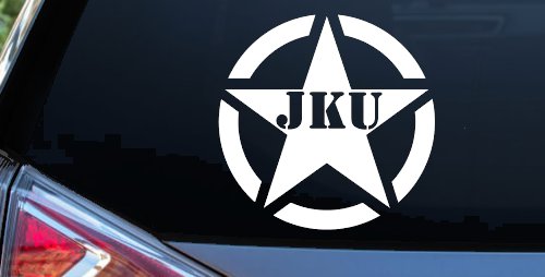Military Jeep JKU Segmented Army Star Off Road Car or Truck Window Decal Sticker