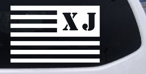 Jeep XJ American USA Flag Left Off Road Car or Truck Window Decal Sticker
