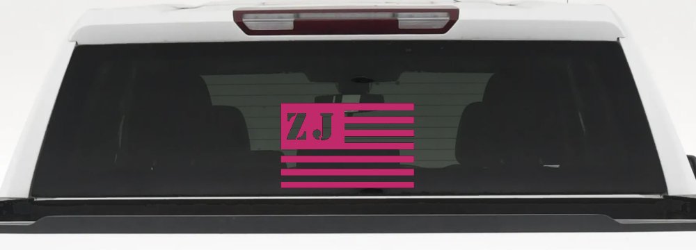 Jeep ZJ American USA Flag Right Off Road Car or Truck Window Decal Sticker