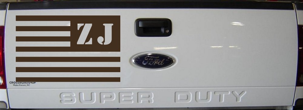 Jeep ZJ American USA Flag Left Off Road Car or Truck Window Decal Sticker