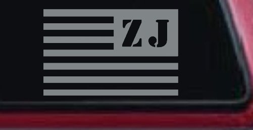 Jeep ZJ American USA Flag Left Off Road Car or Truck Window Decal Sticker