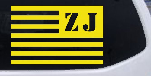 Jeep ZJ American USA Flag Left Off Road Car or Truck Window Decal Sticker