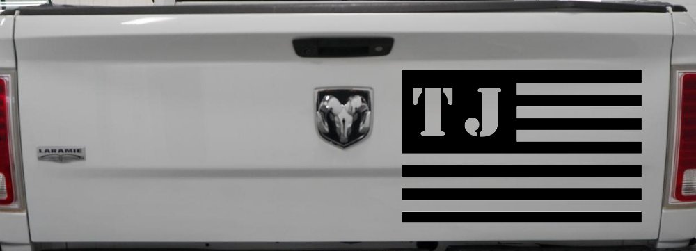 Jeep TJ American USA Flag Right Off Road Car or Truck Window Decal Sticker
