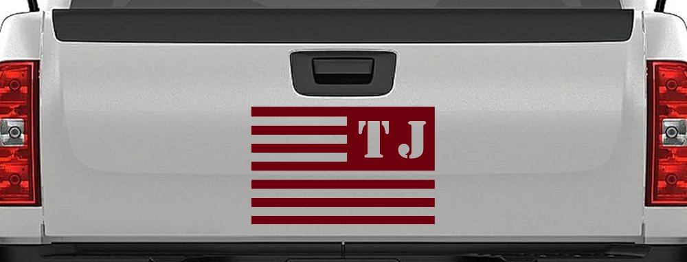 Jeep TJ American USA Flag Left Off Road Car or Truck Window Decal Sticker