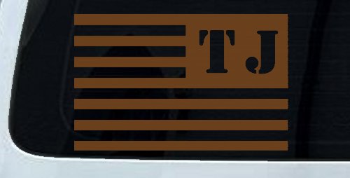 Jeep TJ American USA Flag Left Off Road Car or Truck Window Decal Sticker
