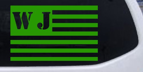 Jeep WJ American USA Flag Right Off Road Car or Truck Window Decal Sticker
