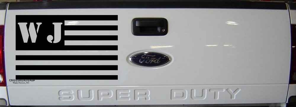Jeep WJ American USA Flag Right Off Road Car or Truck Window Decal Sticker