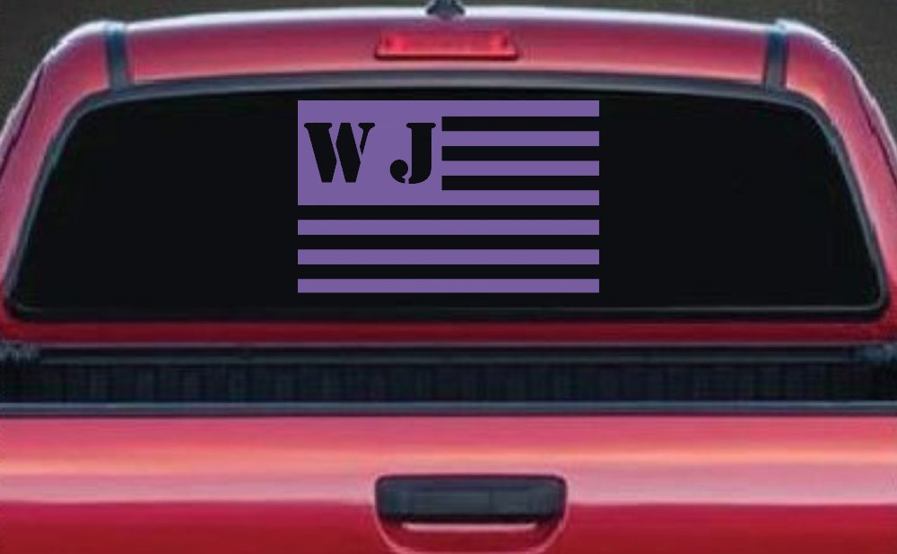 Jeep WJ American USA Flag Right Off Road Car or Truck Window Decal Sticker