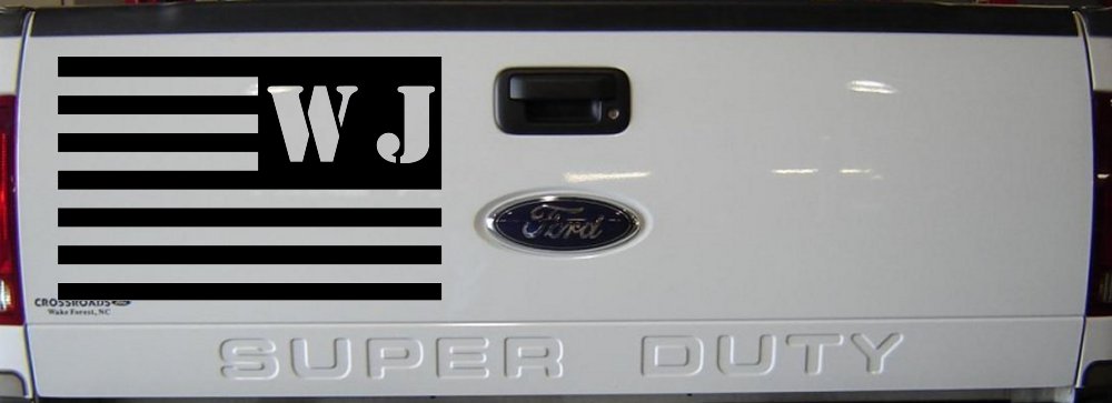 Jeep WJ American USA Flag Left Off Road Car or Truck Window Decal Sticker